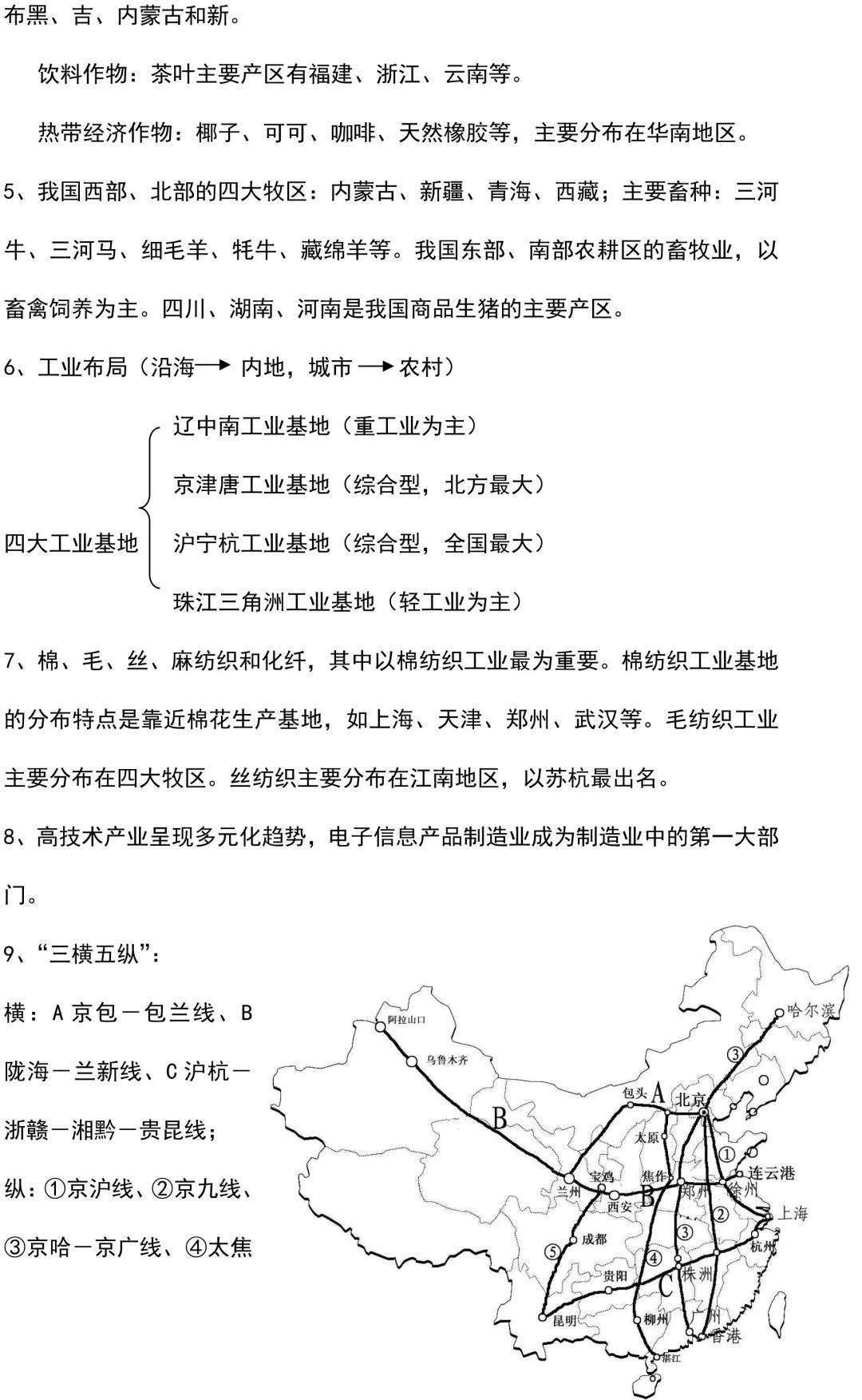 初中地理怎么学？如何提高成绩？本篇汇总中考地理常用知识点（中国篇），务必收藏！(图11)