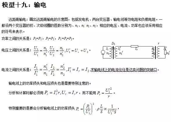 【高中物理】24个考试模型总结！可保存下载打印，建议收藏！(图20)