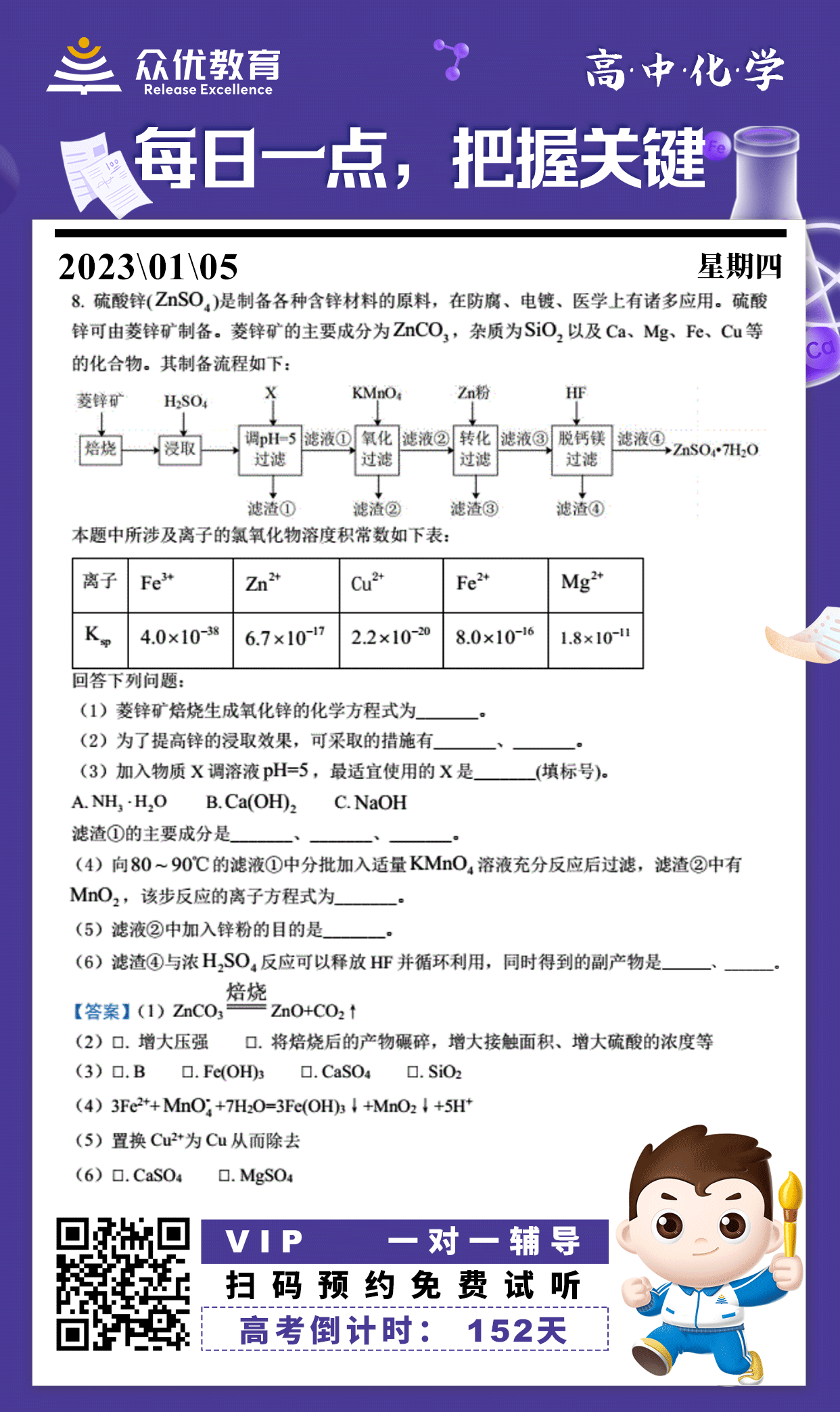 【高中化学】2022·全国甲卷：氧化还原方程式的书写+离子方程式+原料预处理及提高浸取率措施+加入某物质的目的(图1)