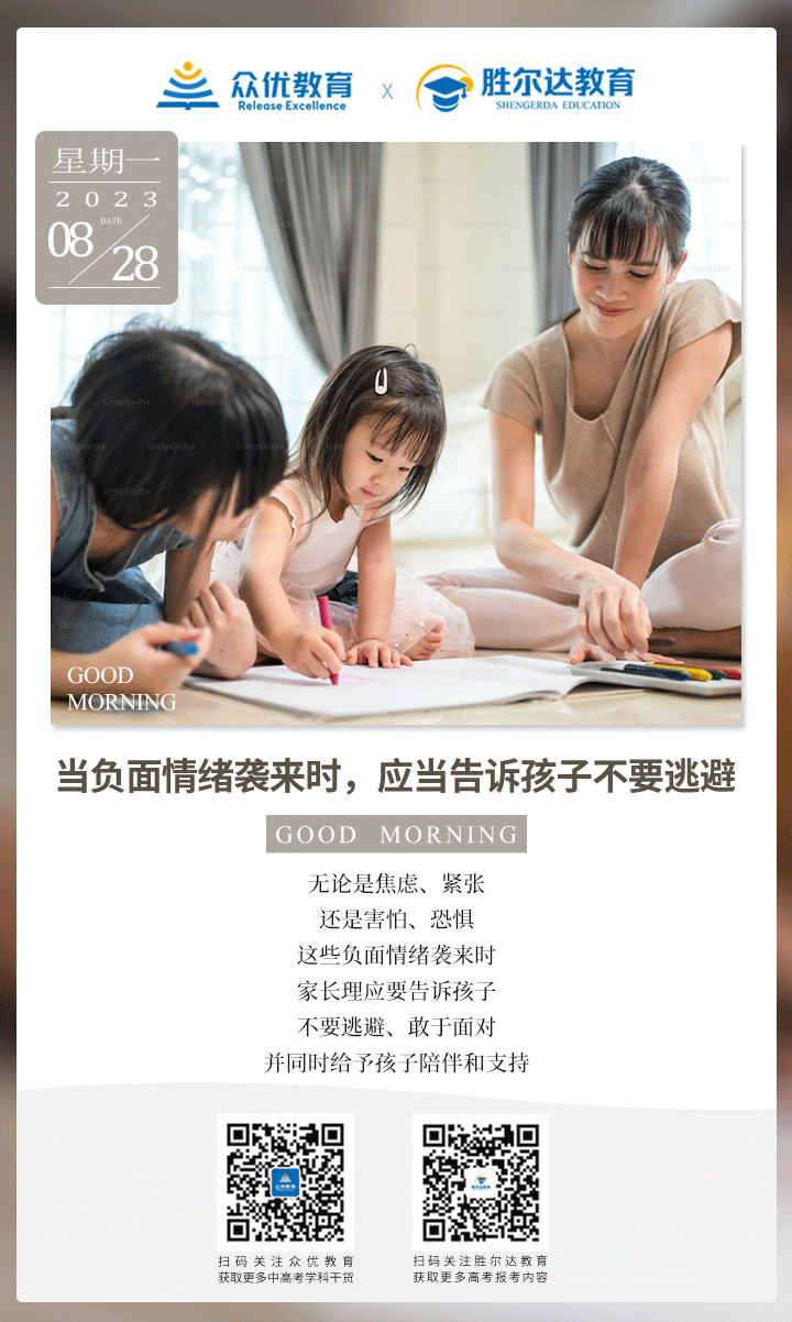 【家庭教育】当负面情绪袭来时，应当告诉孩子不要逃避(图1)