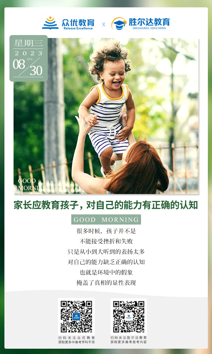 【家庭教育】家长应教育孩子，对自己的能力有正确的认知(图1)