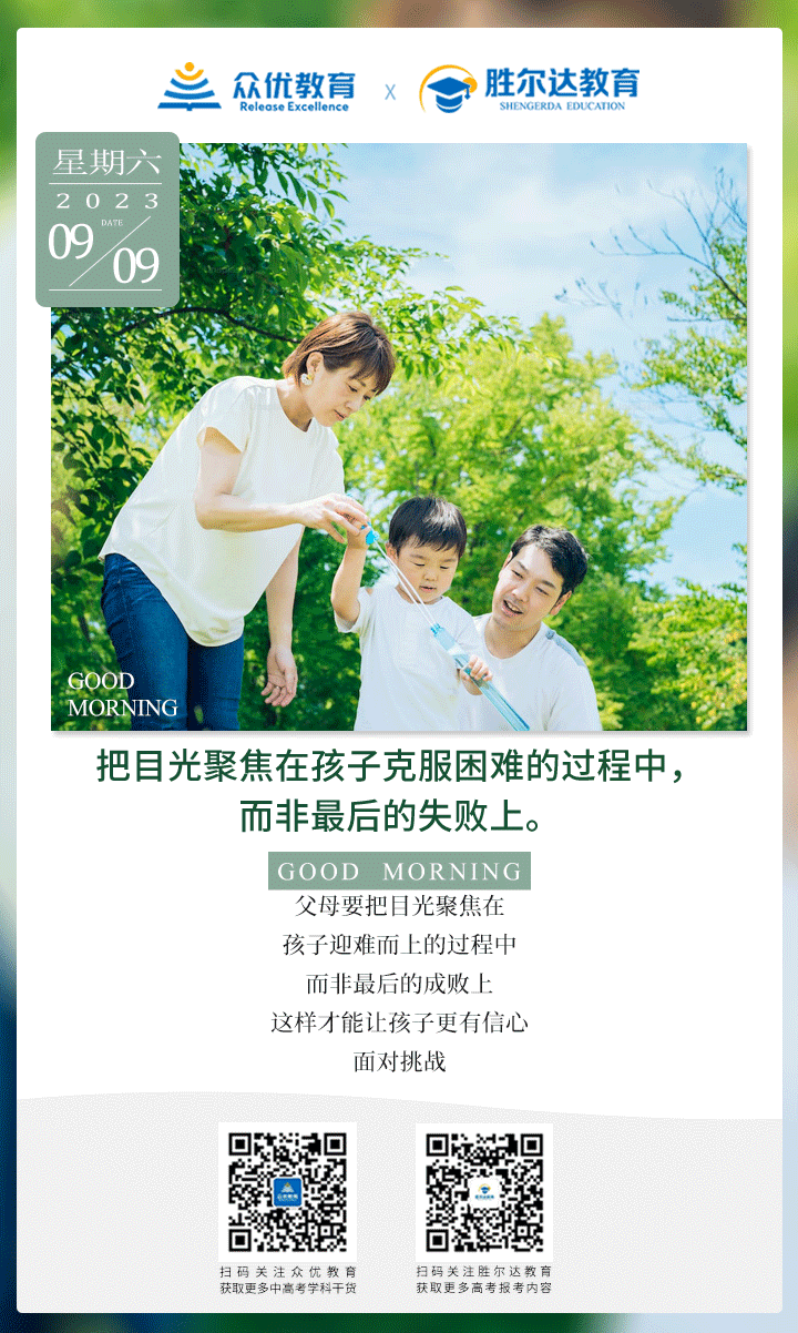 【家庭教育】把目光聚焦在孩子克服困难的过程中，而非最后的失败上。(图1)